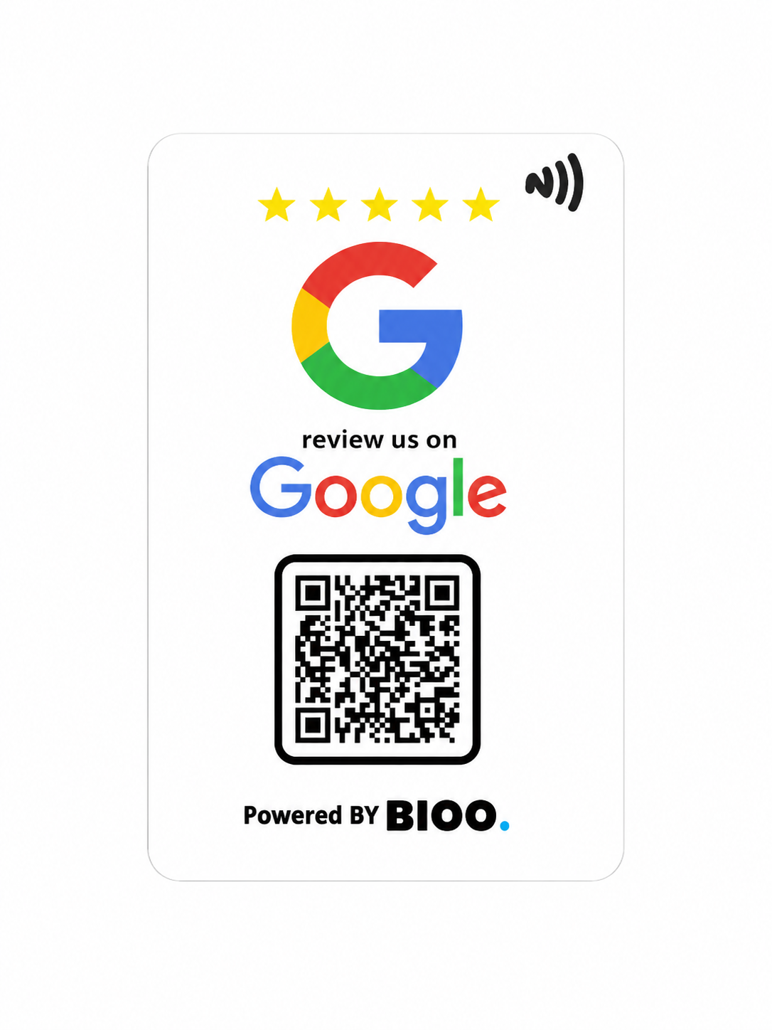 Plastic card Google maps